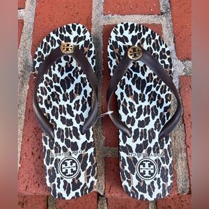 Tory Burch Reva Rubber Flip Flops Size 8
